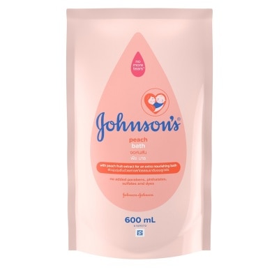 JOHNSON'S Baby Peach Bath Refill 600ml