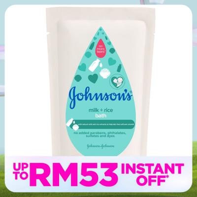 JOHNSON'S Baby Milk Bath Refill 600ml