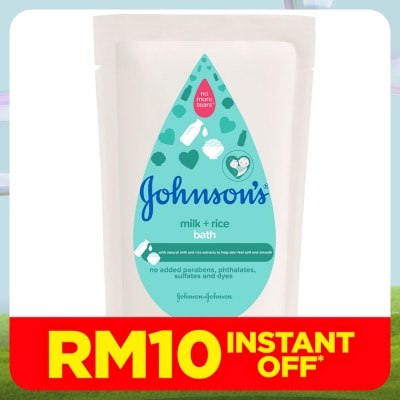 JOHNSON'S Baby Milk Bath Refill 600ml