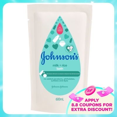 JOHNSON'S - Baby Milk Bath Refill 600ml