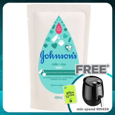 JOHNSON'S Baby Milk Bath Refill 600ml