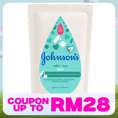 JOHNSON'S Baby Milk Bath Refill 600ml
