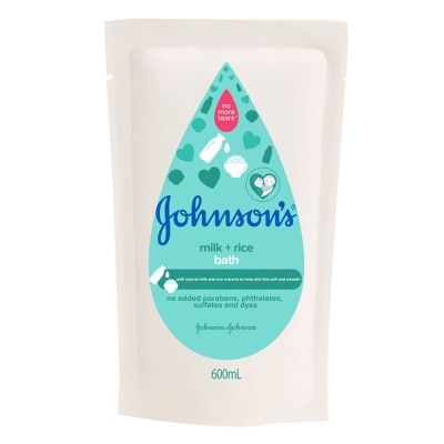 JOHNSON'S Baby Milk Bath Refill 600ml