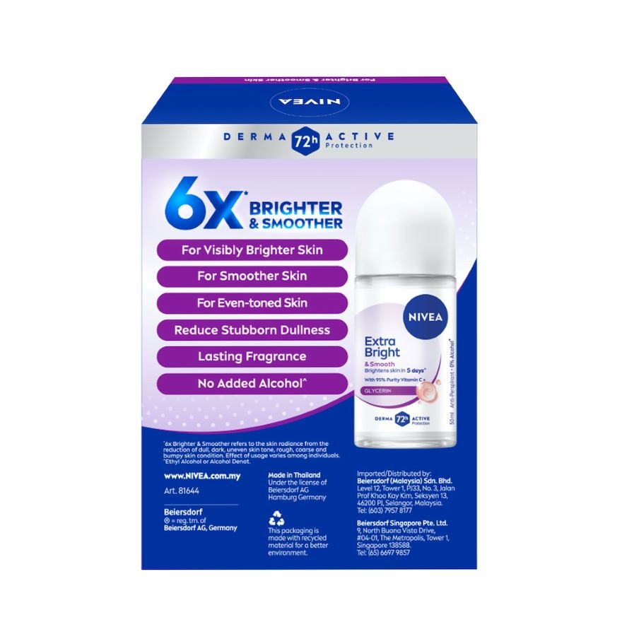 Deodorant Brightening & Smooth Roll On TWP 2x50ml image