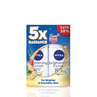 NIVEA Deodorant Brightening & Smooth Roll On TWP 2x50ml