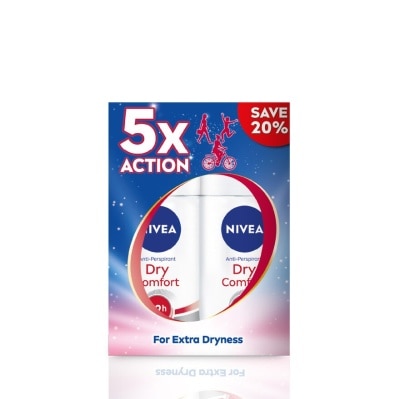 NIVEA Deodorant Dry Roll On Twin Pack 2x50ml