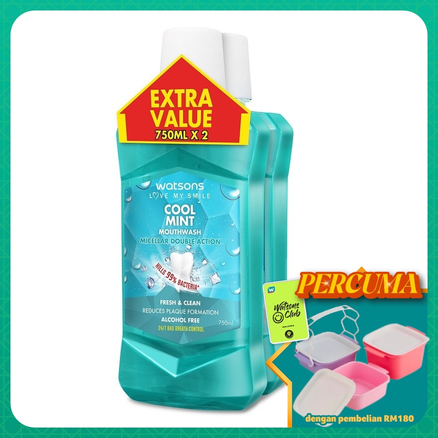 Cool Mint Mouthwash 750ml x 2
