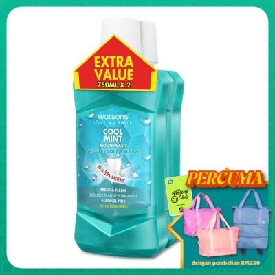 WATSONS - Cool Mint Mouthwash 750ml x 2