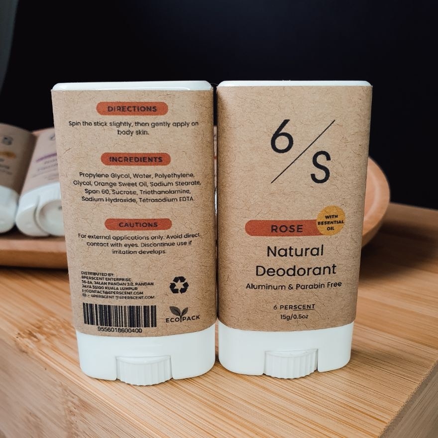 Rose Natural Deodorant 15g