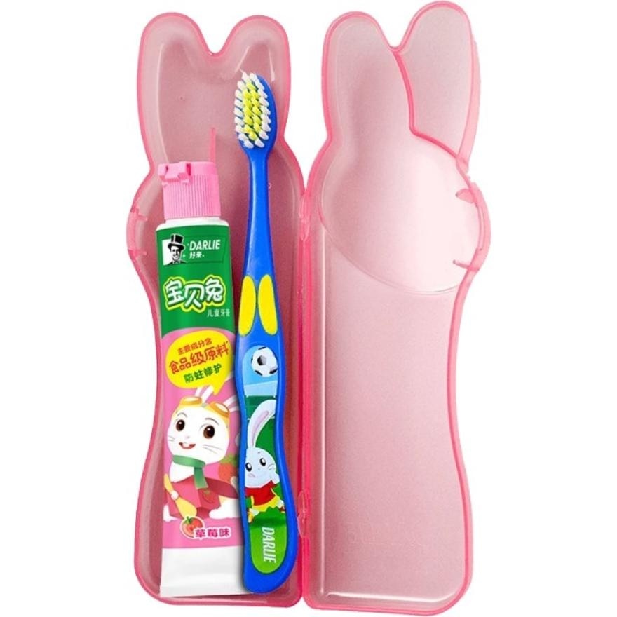 Bunny Kids Strawberry Dental Set 1's