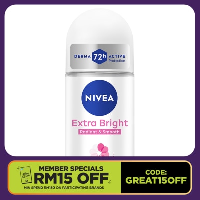 NIVEA Deodorant  Extra Brightening Roll On 50ml