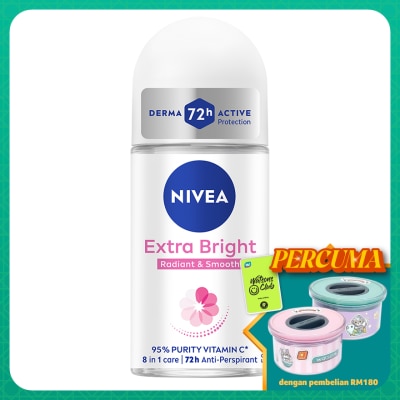 NIVEA Deodorant  Extra Brightening Roll On 50ml