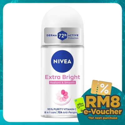 NIVEA Deodorant  Extra Brightening Roll On 50ml