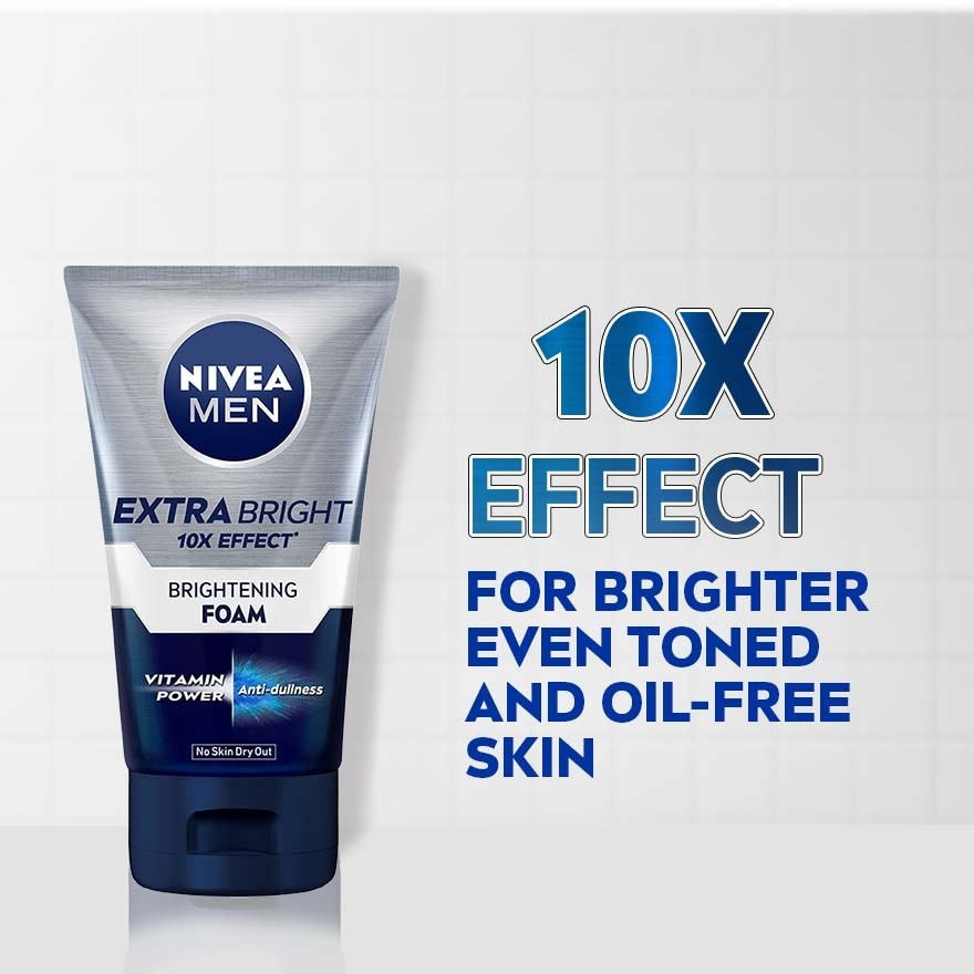 Men Face Extra Bright Foam 100g