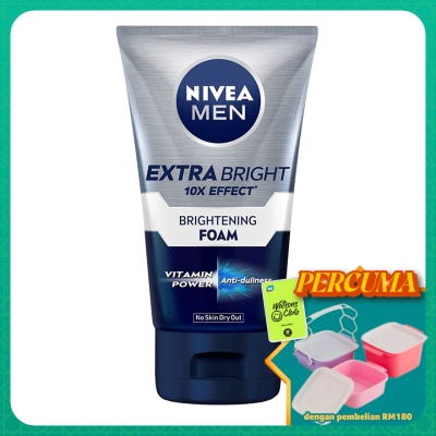 NIVEA FOR MEN - Men Face Extra Bright Foam 100g