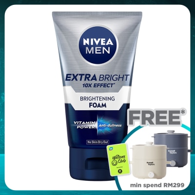 NIVEA FOR MEN Men Face Extra Bright Foam 100g
