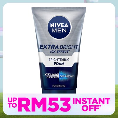 NIVEA FOR MEN Men Face Extra Bright Foam 100g