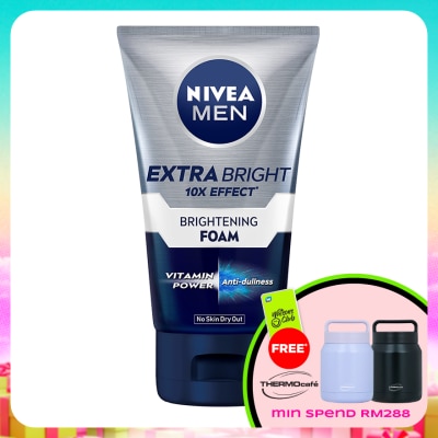 NIVEA FOR MEN - Men Face Extra Bright Foam 100g