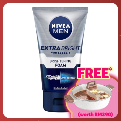 NIVEA FOR MEN Men Face Extra Bright Foam 100g
