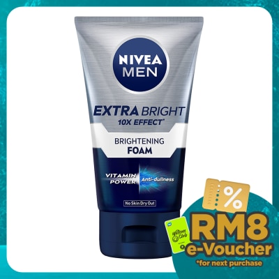 NIVEA FOR MEN Men Face Extra Bright Foam 100g