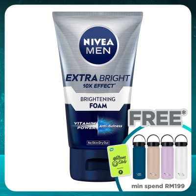 NIVEA FOR MEN Men Face Extra Bright Foam 100g