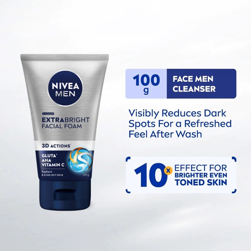 Men Face Extra Bright Foam 100g