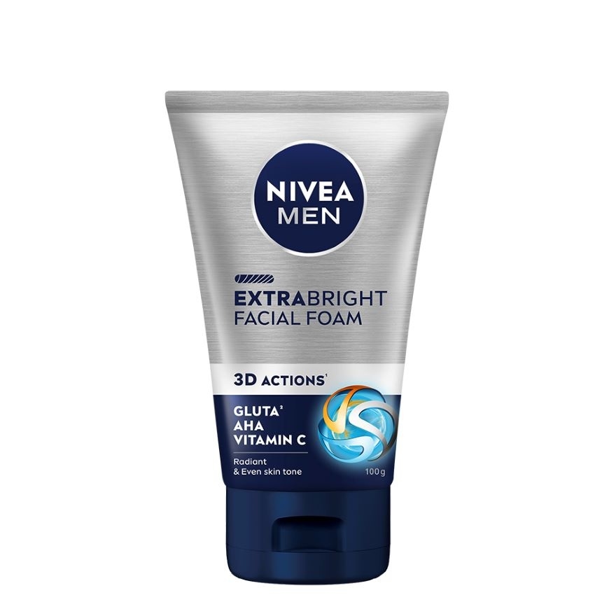 Men Face Extra Bright Foam 100g