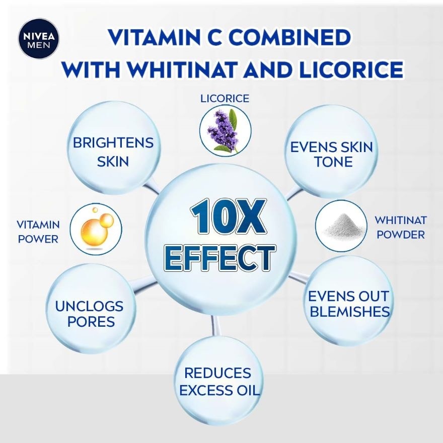 Men Face Extra Bright Foam 100g