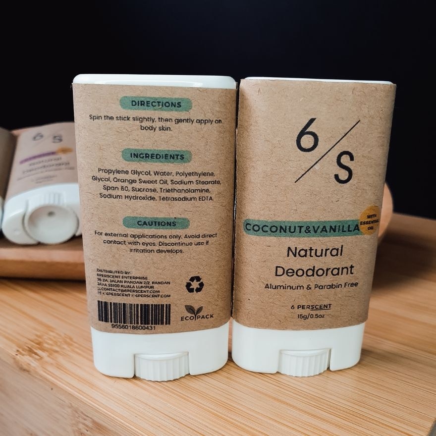 Coconut & Vanilla Natural Deodorant 15g