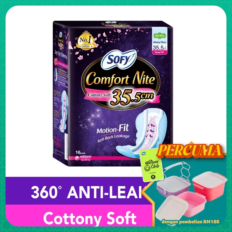 Comfort Nite Body Fit Slim Wing 35.5cm 16S