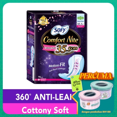 SOFY Comfort Nite Body Fit Slim Wing 35.5cm 16S