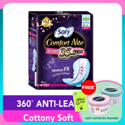 SOFY Comfort Nite Body Fit Slim Wing 35.5cm 16S