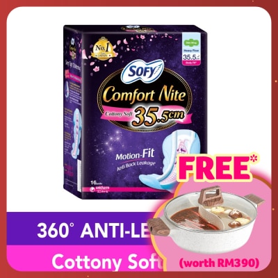 SOFY Comfort Nite Body Fit Slim Wing 35.5cm 16S