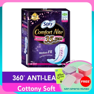 SOFY Comfort Nite Body Fit Slim Wing 35.5cm 16S