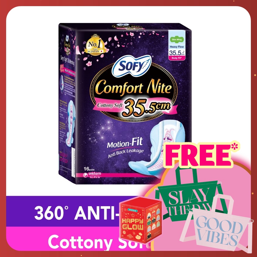 Comfort Nite Body Fit Slim Wing 35.5cm 16S