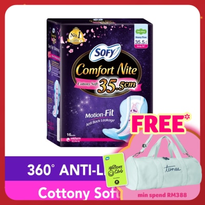 SOFY Comfort Nite Body Fit Slim Wing 35.5cm 16S