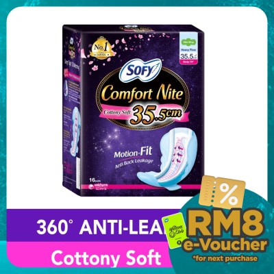 SOFY Comfort Nite Body Fit Slim Wing 35.5cm 16S