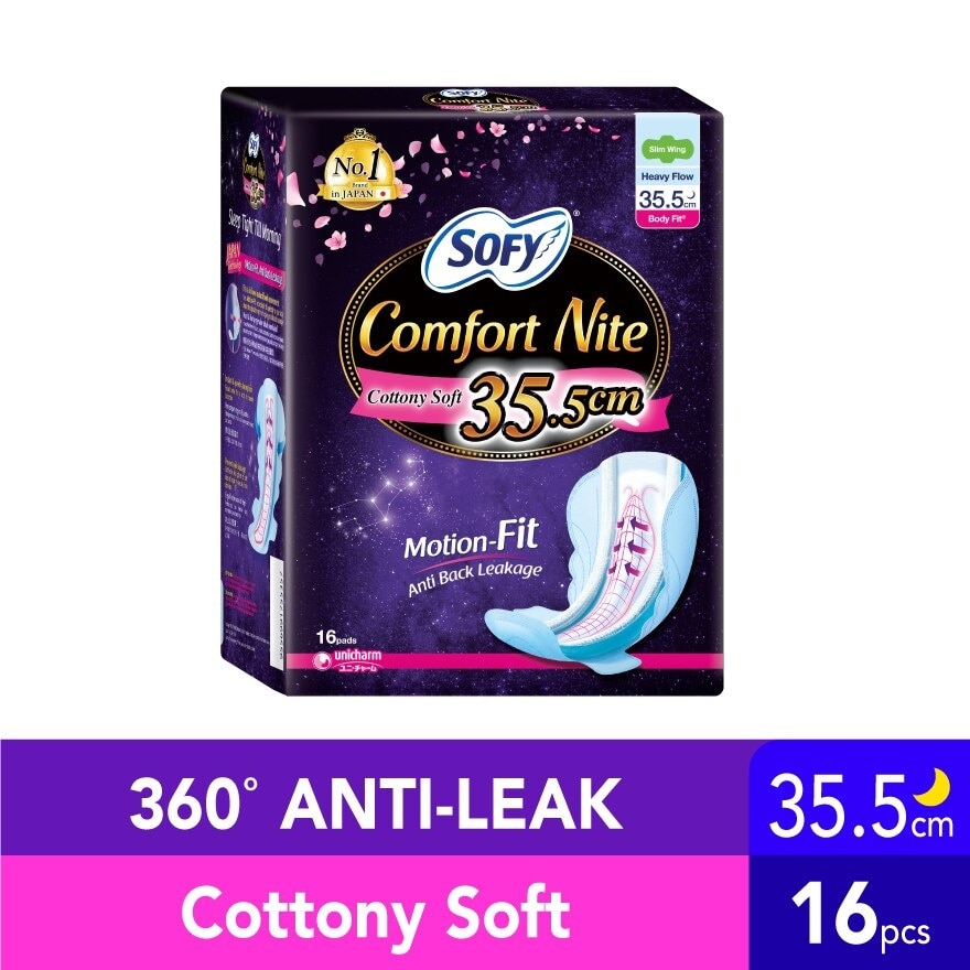 Comfort Nite Body Fit Slim Wing 35.5cm 16S