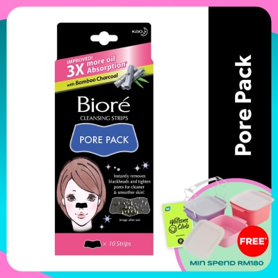 BIORE Cleansing Strips Pore Pack Black 10's