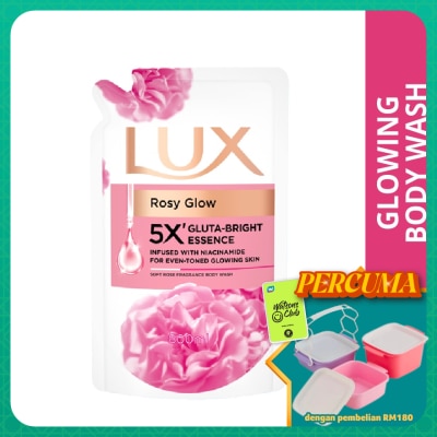 LUX - Rosy Glow Body Wash Refill 800ml