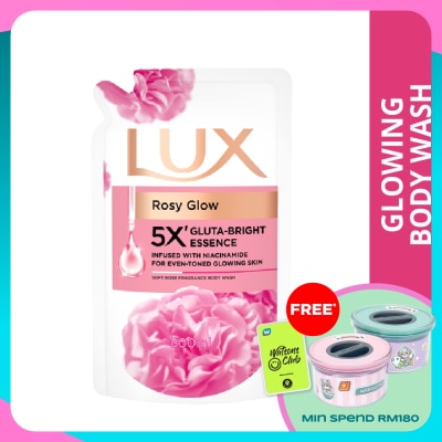 LUX Rosy Glow Body Wash Refill 800ml