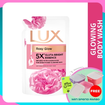 LUX Rosy Glow Body Wash Refill 800ml