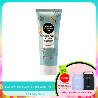 GOOD VIRTUES CO - Amino Acid Cream Cleanser with Hyaluronic Acid (For Dry Skin) 100ml