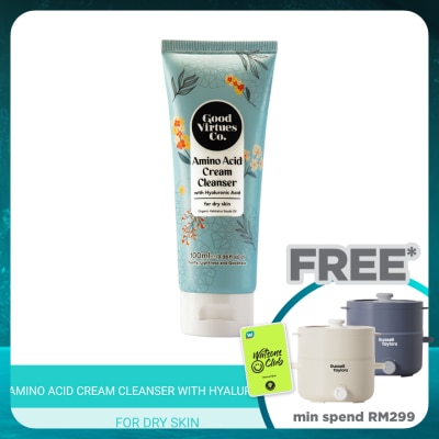 GOOD VIRTUES CO Amino Acid Cream Cleanser with Hyaluronic Acid (For Dry Skin) 100ml