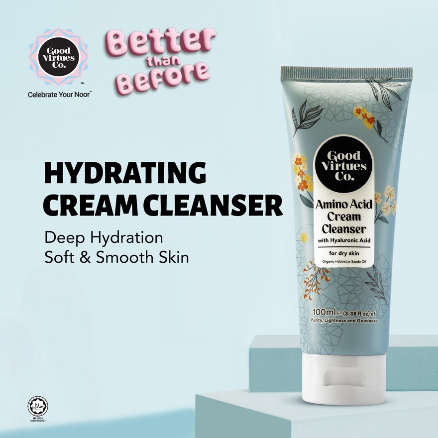 Amino Acid Cream Cleanser with Hyaluronic Acid (For Dry Skin) 100ml