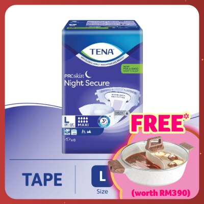 TENA PROskin Night Secure L 8s