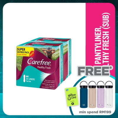 CAREFREE Healthy Fresh Scented Panty Liners 2x50's