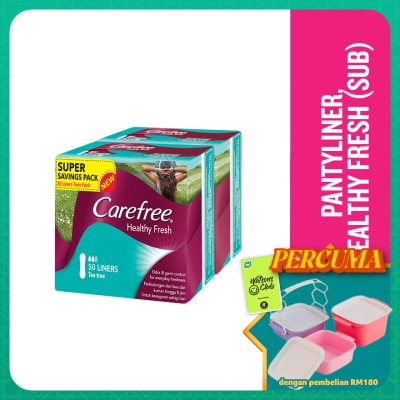 CAREFREE - Healthy Fresh Scented Panty Liners 2x50's