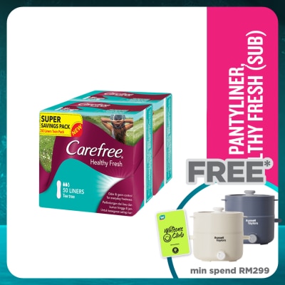 CAREFREE Healthy Fresh Scented Panty Liners 2x50's