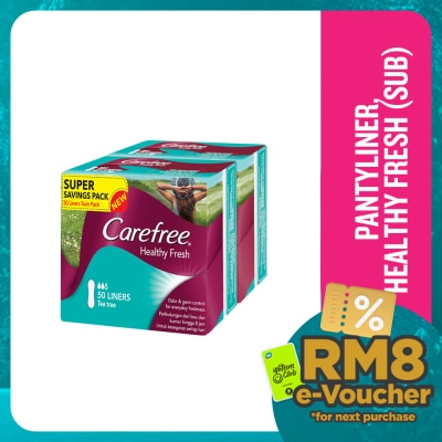 CAREFREE Healthy Fresh Scented Panty Liners 2x50's